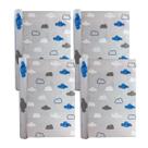 4 Rolos Adesivo Decorativo Parede Nuvens 45cmX5m PVC Vinil
