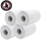 4 Rolos Etiqueta Adesiva Papel Couche Branca sem Ribbon