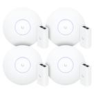 4 Roteadores Wi-Fi 6 Access Point 3.0 Gbps + 4 Injetores PoE 4 U6+ Ubiquiti C/ 4 Fontes 48V 15W