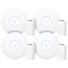 4 Roteadores Wifi 6 Access Point 5.3 Gbps + 4 Injetores Poe+ 4 U6 Pro Ubiquiti Com 4 Fontes 48v30w