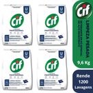 4 Sabão Pó Alto Rendimento para Limpeza Pesada Cif Pro 2,4kg