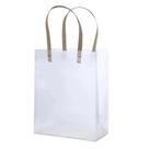 4 Sacolas para Presente Fosca Transparente com Alça 25x20x10