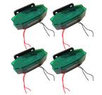 4 Sinaleira Lanterna Lateral Led Peixinho Caminhão Carreta Com Vigia Verde