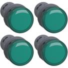 4 Sinaleiro 22mm Led Verde 110vca - Xa2evf3lc Schneider 4 Sinaleiro 22mm Led Verde 110vca - Xa2evf3lc Schneider