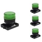 4 Sinaleiro LED Steck Luminoso Verde 12V - 380V SLLSL2