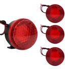 4 Sirene Piezo 6 Tons Com Led Vermelho 12v Marcha Ré Universal
