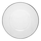 4 Sousplats com Fio Prata Thin Edge 33cm Cristal Wolff