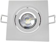4 Spot Dicroica Led Quadrado 3w Cob Smd 6500k Branco Frio