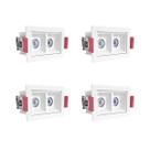 4 Spot Duplo Mini Embutido Led Downlight Recuado 3000k Bet57 4 Spot Duplo Mini Embutido Led Downlight Recuado 3000k Bet57