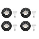 4 Spot Emb Face Plana PAR20 + 1 Lâmpada LED 6W 3000K E27 Save Energy
