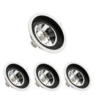 4 Spot Embutir AR70 GU10 Save Energy Foco Orbital 110/220v 4 Spot Embutir AR70 GU10 Save Energy Foco Orbital 110/220v