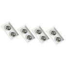 4 Spot Embutir Branco AR70 Base GU10 Save Energy 110/220v