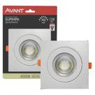 4 Spot Quadrado Embutir 12w Branco Neutro 4000k Sanca Gesso