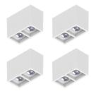 4 Spot Sobrepor Save Energy Boxit Duplo Par30 E27 Branco