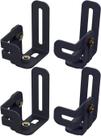 4 Suporte Ajustável Inclinável Caixa de Som Home Theater Preto 4 Suporte Ajustável Inclinável Caixa de Som Home Theater Preto
