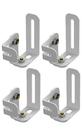 4 Suporte Ajustável Inclinável Caixa Som Home Theater Branco