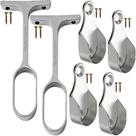 4 Suporte Lateral + 2 Suporte Central Para Tubo Oval 4 Suporte Lateral + 2 Suporte Central Para Tubo Oval