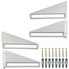 4 Suportes De Parede Estilo Moderno Aço Resistente Inclinado Prateleira Suspensa