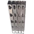 4 Suportes E Barras Inox 40cm Espeto E Grelha Churrasqueira