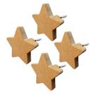 4 Suportes Pendurador Estrela Para Espelho Adnet Bolsas Cru