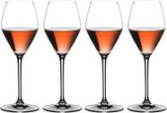 4 Taças Cristal Riedel Extreme Rosé Wine Espumante Champagne