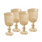 4 Taças Wolff Lines de Vidro para Licor Âmbar 75ml