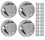 4 Tampa Cubo Dianteiro Volks Constellation + 40 Capa Porca Belga 32/33mm