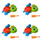 4 Tartarugas Brinquedo Monta E Desmonta Inteligencia educativo didatico Coordenação Motora