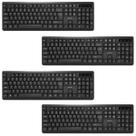 4 Teclado Sem Fio TC607 USB 2.4GHz ABNT2 Preto Multilaser