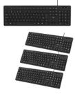 4 Teclados com Fio USB TF400 Teclas Silenciosas Preto 4 Teclados com Fio USB TF400 Teclas Silenciosas Preto
