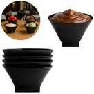 4 Tigelas Bowls 500ml Pote Resistente Sobremesa Preto