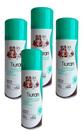 4 Tiuran Aerosol 125ml Contra Sarna Fungo Cães Gatos Duprat