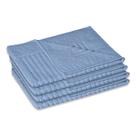 4 Toalha Piso Banheiro Antiderrapante 520g/m2 50x70 Maj Blue