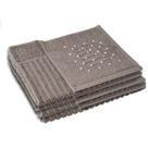 4 Toalha Piso Banheiro Antiderrapante 520g/m2 50x70 Maj Moc