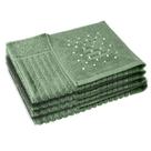 4 Toalha Piso Banheiro Antiderrapante 520g/m2 50x70 Maj Vr
