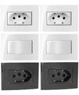 4 Tomada 3 Pinos 10a + 2 Interruptor Simples Móvel Embutir 4 Tomada 3 Pinos 10a + 2 Interruptor Simples Móvel Embutir