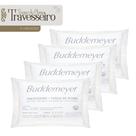 4 Travesseiros Buddemeyer Toque Pluma 50x70 Algodão Branco