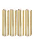 4 un bobina plastico filme pvc esticavel 45 cm x 300 metros