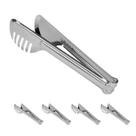 4 un PEGADOR DE MASSAS E SALADA DENTADO EM INOX 28CM