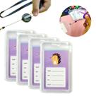 4 Un Suporte Para Cartão Colorido Com Cordão E Elástico Prático