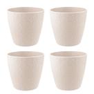 4 un Vaso plantas colmeia decorativo flor G BEGE