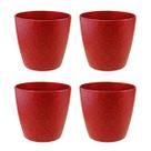 4 un Vaso plantas colmeia decorativo flor G VERMELHO