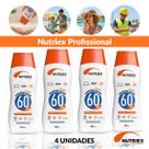 4 Unid Protetor Solar Nutriex Fps60 Uso Diário 120ml