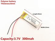 4 Unidades 601235 3,7v Com 2 Fios 300mah 6mm X 12mm X 35mm - 4 Unidades 601235 3,7v Com 2 Fios 300mah 6mm X 12mm X 35mm -