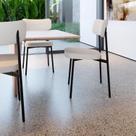 4 Unidades Cadeira Alloa fixa C/4 Pés 50 X 44,7 X 83,8 cm
