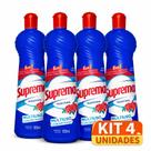 4 unidades Limpador Multiuso Desengordura Remove Manchas Perfumado Suprema Tradicional 500mL