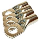 4 Unidades Ponteira Tubular 25mm M6 Compressão Eletrolítico Terminal Elétrico Olhal Barramento Fios Cabos Bateria Chaves