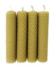 4 Vela De Cera De Abelha 100% Pura E Natural 10x3 Cm
