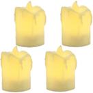 4 Velas LED Eletronica Luz Kit para Decoração 5cm Atacado
