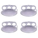 4 Ventosa Garra 3 Dedos PVC Cristal 110mm Martelinho De Ouro